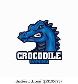 Ilustração de logotipo de vetor Crocodile E -Sport e estilo de esporte