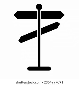 Ilustración del logotipo vectorial de las direcciones a un lugar