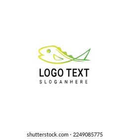 Vector Logo Illustration Dolphin Gradient Colorful Style