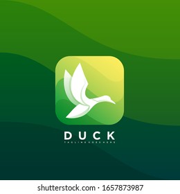 Ilustración con logotipo vectorial Icono volador Gradiente en color
