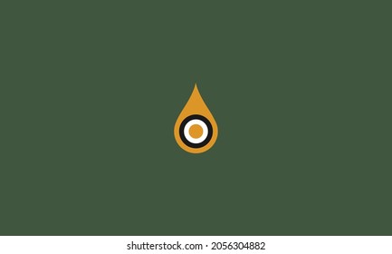 Vector logo, illustration of engine oil and fuel