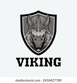 Vector logo illustration of God Viking