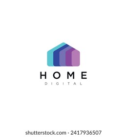 ilustración de logotipo vectorial estilo de color gradiente de origen