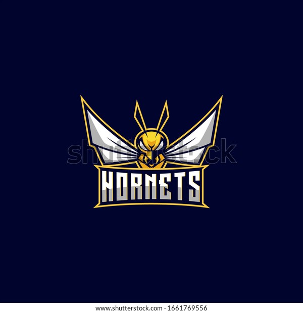 Vector Logo Illustration Hornets E Sport Stock Vector (Royalty Free ...