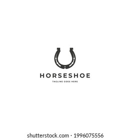 Vector logo illustration for horseshoe