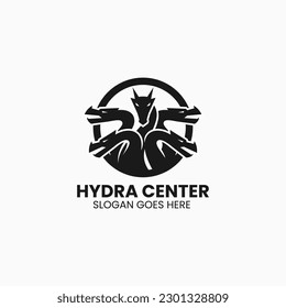 Vector Logo Illustration Hydra Simple Mascot Style