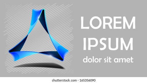 Vector logo illustration icon elements abstract business origami