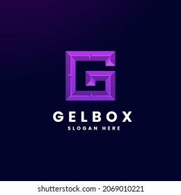 Logotipo vectorial Ilustración Letra G Estilo Colorido Gradiente.