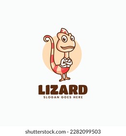 Ilustración con logotipo vectorial Estilo de caricatura de barro.