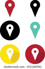 Vector logo illustration of location icon
