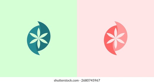  Vector logo ilustración hojas de marihuana