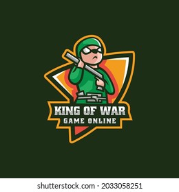 Logotipo vectorial Ilustración Mice Guerra E Estilo Deporte y Deporte.