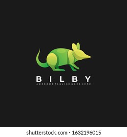 Vector Logo Illustration Mouse Gradient Colorful