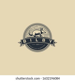 Vector Logo Illustration Mouse Vintage Badge