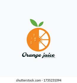 Logo Vector Ilustración Estilo de caricatura Mascota Naranja.