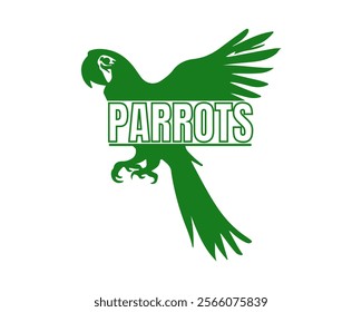 Vector Logo Illustration ,Parrot Logo Design Vector Template, Toucan Gradient Colorful Style, Macaw, Simple illustration. Parrot silhouette Vector macaw bird template Stamp. Sketch. website logo birds