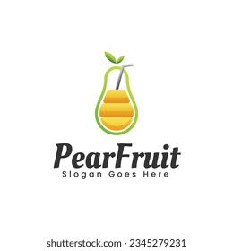 Ilustración del logotipo del vector Estilo de color gradiente de frutos de cáscara