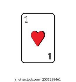 Vector logo illustration of playing card icon