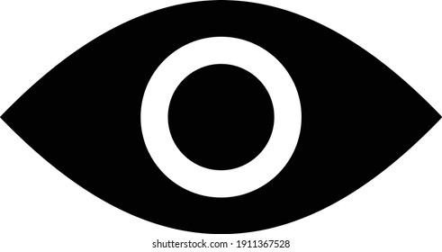 Ilustración del logotipo del vector de privacidad o icono ocular