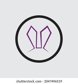 Plantilla de diseño de Conejo de Ilustración con Logotipo Vector