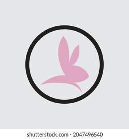Plantilla de diseño de Conejo de Ilustración con Logotipo Vector