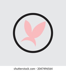 Vector Logo Illustration Rabbit design template