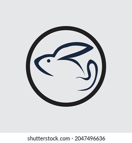 Vector Logo Illustration Rabbit design template