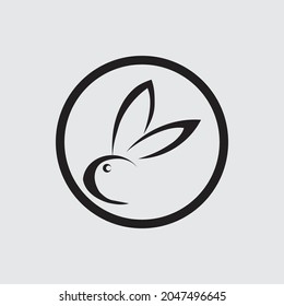 Plantilla de diseño de Conejo de Ilustración con Logotipo Vector
