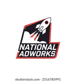 Vector Logo Illustration Rocket design template