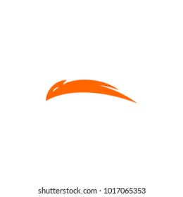vector logo illustration of run fox