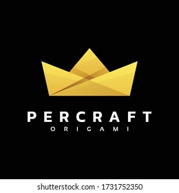 Vector Logo Illustration Ship Craft Gradient Colorful Style