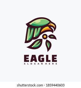 Vector Logo Illustration Simple Mascot Style.