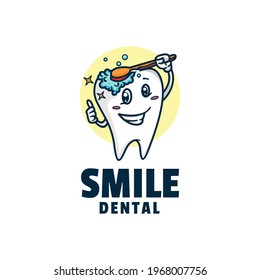 Logo Vector Ilustración Estilo de caricatura Mascota Sonriente.