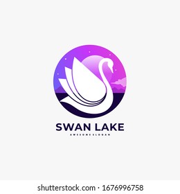 Estilo de silueta de cigüeñal con logotipo vectorial.