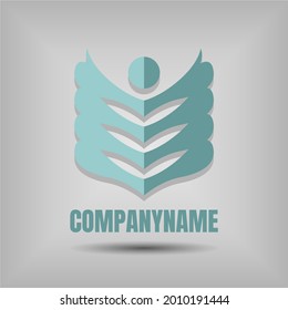 Vector logo Illustration Swing, Blue sea shape . Abstract emblem, design concept, logo, logotype element for template.
File EPS.