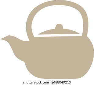 Vector logo illustration of tea teapot
