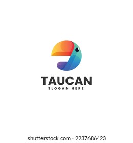 Logo Vector Ilustración Estilo de color gradiente táctil.