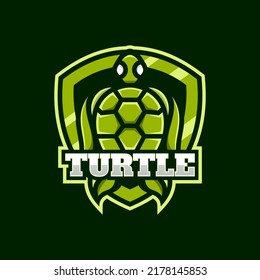 Vector Logo Illustration Turtle E Sport Stock Vector (Royalty Free ...