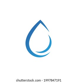 Vector logo illustration water gradient color