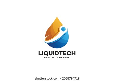 Vector Logo Illustration Water Technology 