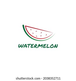 vector logo illustration watermelon fruit