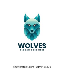 Wolves Logo Vector Style