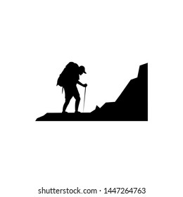 vector logo image black and white mountaineer
