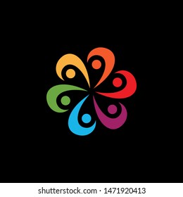 vector logo image of groups of people
