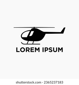 imagen de logotipo vectorial de un helicóptero