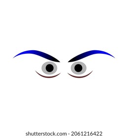 vector logo image illustration of staring eyes is very interesting