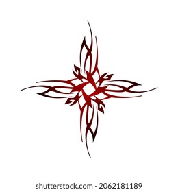 vector logo image illustration of a unique and stylish square precision tattoo material