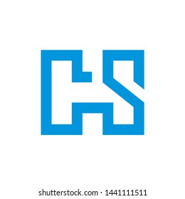 vector logo image letter H