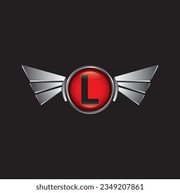 
vector logo image of the letter l, with wings, can be used for company logos, sports car logos or can enter the 3d logo category