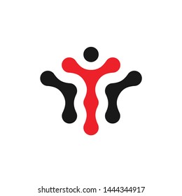 vector logo image letter T